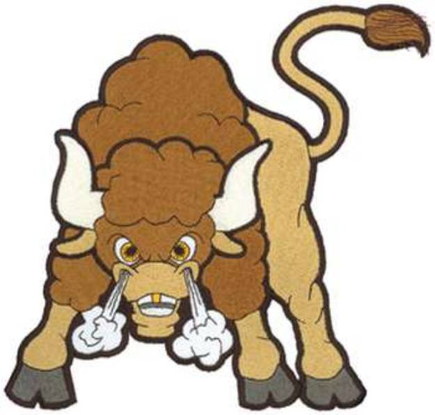 Picture of Buffalo Mascot Machine Embroidery Design
