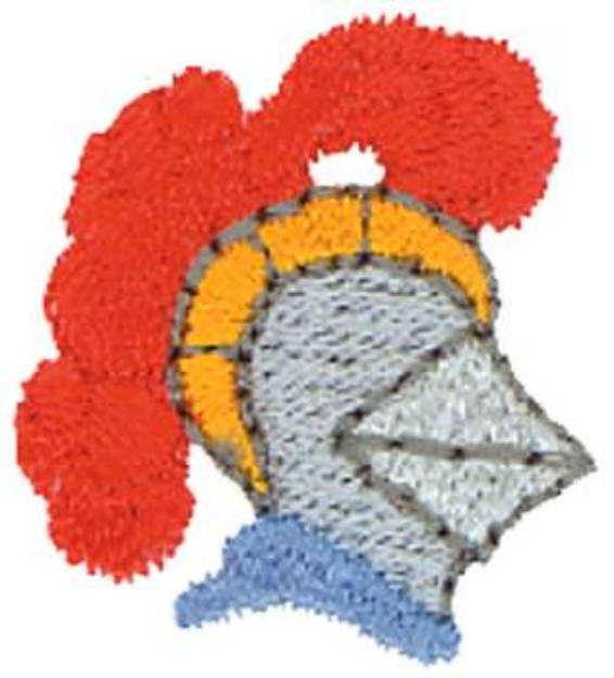 Picture of Knight Head 1 inch Machine Embroidery Design