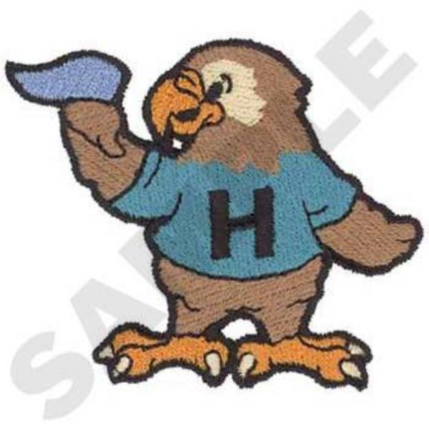 Picture of Hawk Machine Embroidery Design
