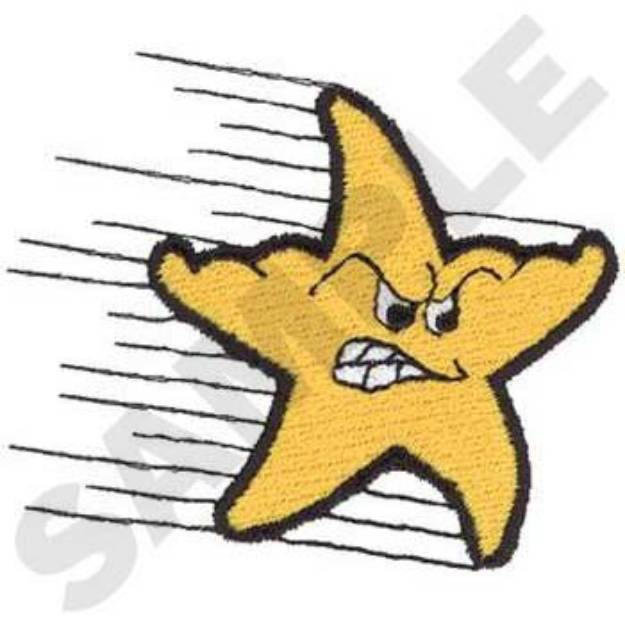 Picture of Shooting Star Mascot Machine Embroidery Design