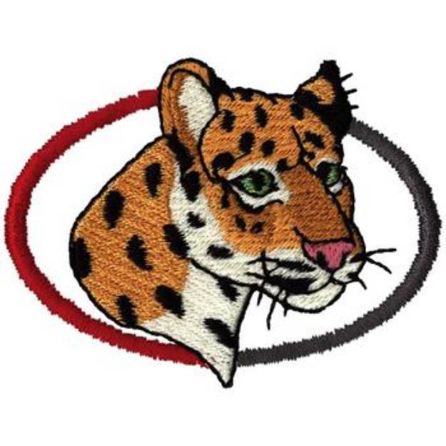Picture of Leopard Head Machine Embroidery Design