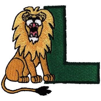 L Is For Lion Machine Embroidery Design