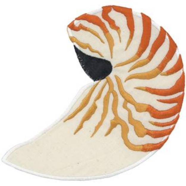 Picture of Nautilus Shell Applique Machine Embroidery Design