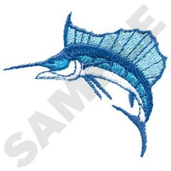 Sailfish Machine Embroidery Design