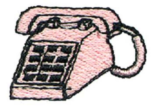 Picture of Telephone Machine Embroidery Design