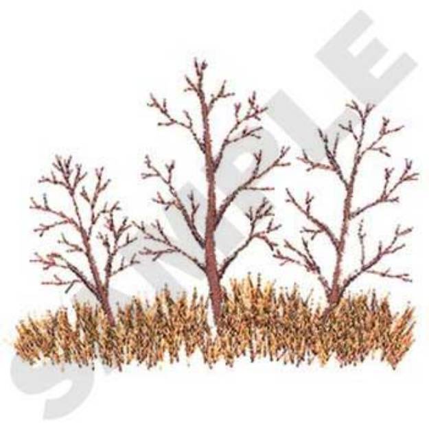 Picture of Autumn Trees Machine Embroidery Design