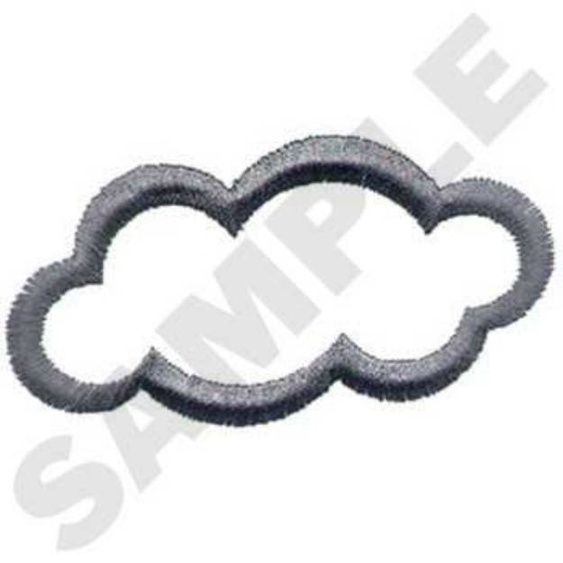 Picture of Cloud Outline Machine Embroidery Design