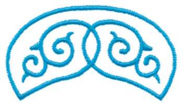 Picture of Scroll And Crest Machine Embroidery Design