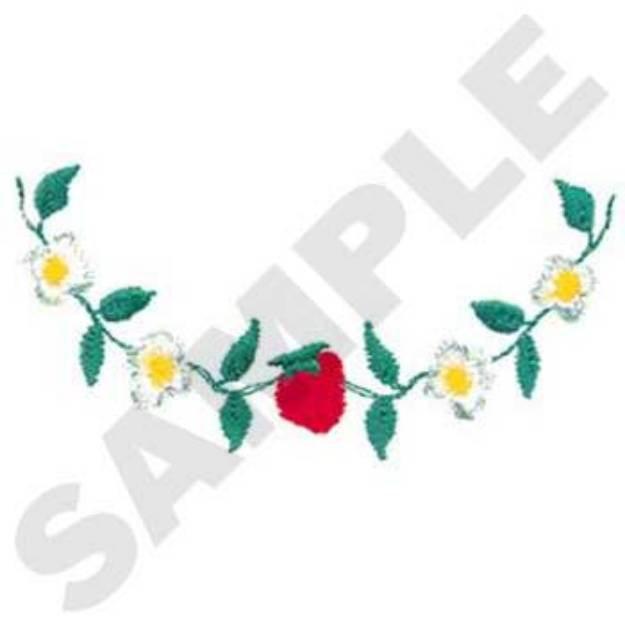 Picture of Floral Chain Scroll Machine Embroidery Design
