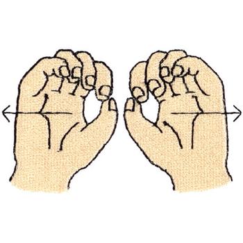 Sign Language No Machine Embroidery Design