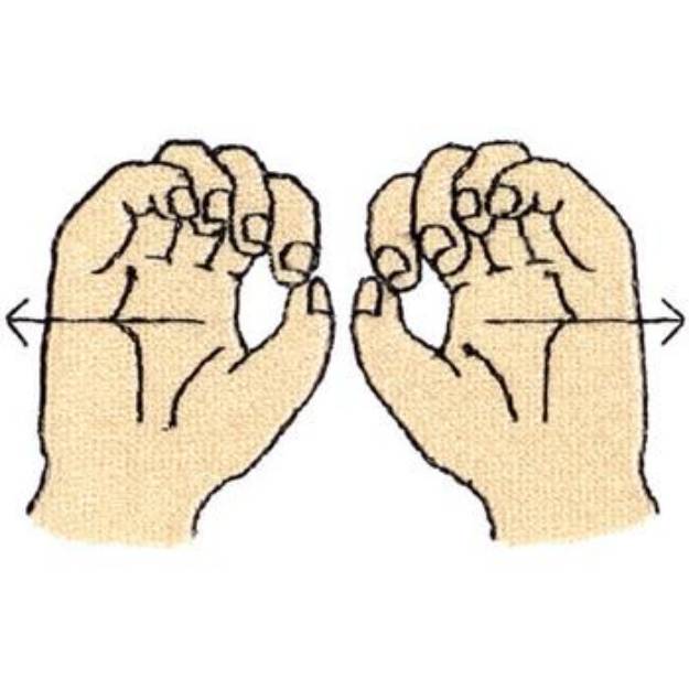 Picture of Sign Language No Machine Embroidery Design