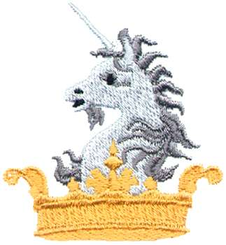 Royal Unicorn Machine Embroidery Design