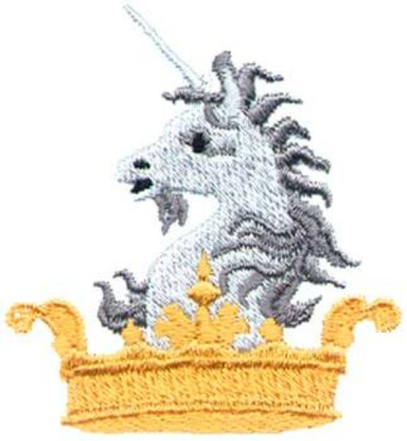 Picture of Royal Unicorn Machine Embroidery Design