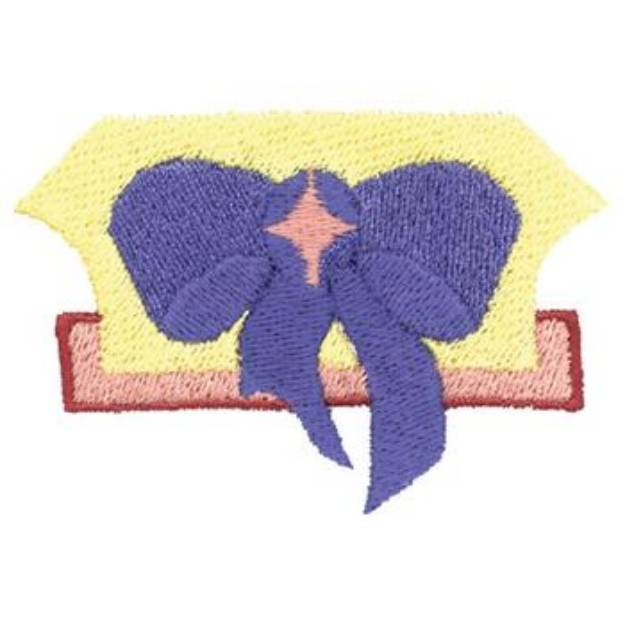 Picture of Bow Scroll Machine Embroidery Design