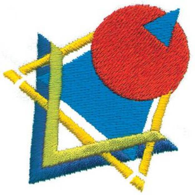 Picture of Abstract Shapes Machine Embroidery Design
