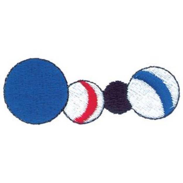 Picture of Abstract Balls Machine Embroidery Design