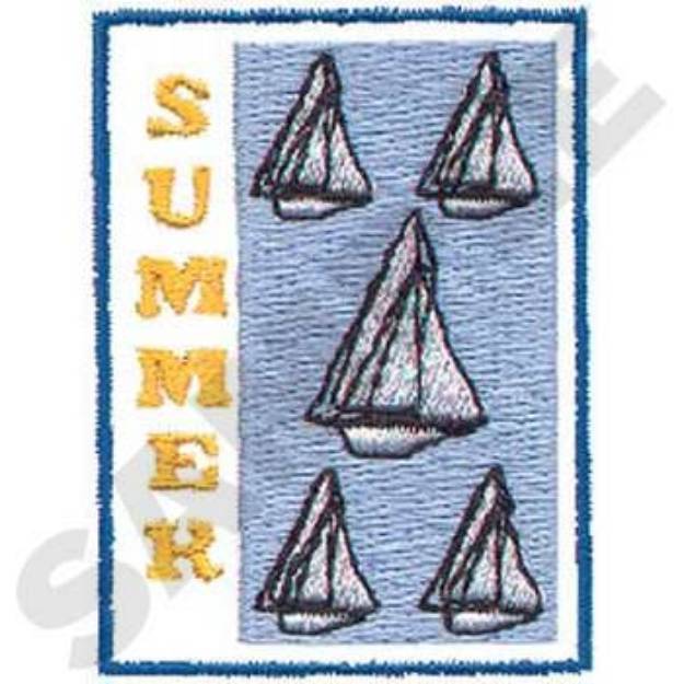Picture of Summer Scene Machine Embroidery Design