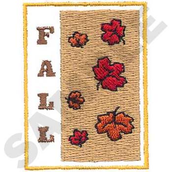 Fall Leaves Machine Embroidery Design