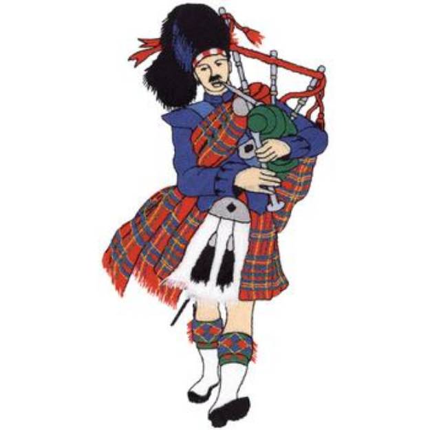 Picture of Scottish Highlander Machine Embroidery Design