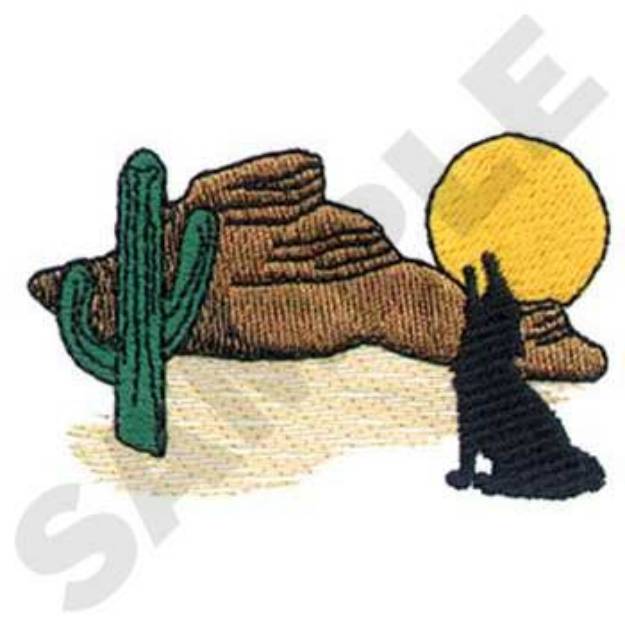Picture of Desert Sunset Machine Embroidery Design