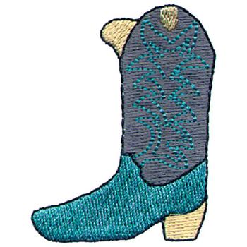 Cowboy Boot Machine Embroidery Design