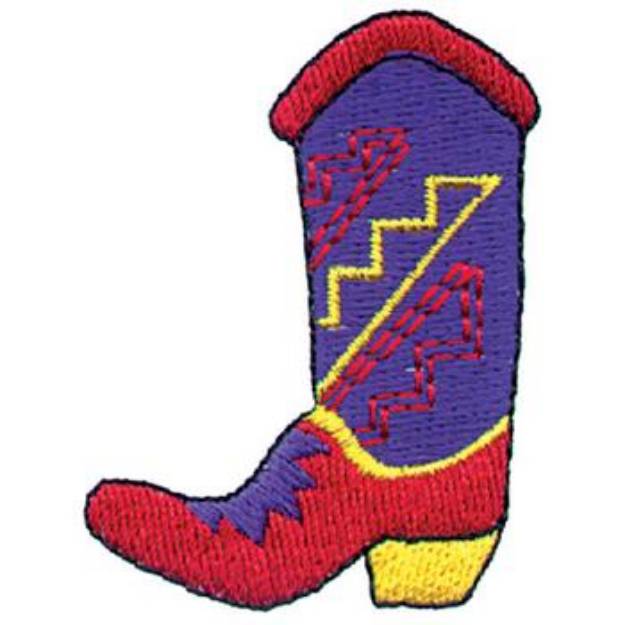 Picture of Southwest Design Boot Machine Embroidery Design