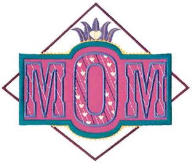 Picture of Mom Applique Machine Embroidery Design