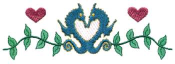 Sea Horses Machine Embroidery Design