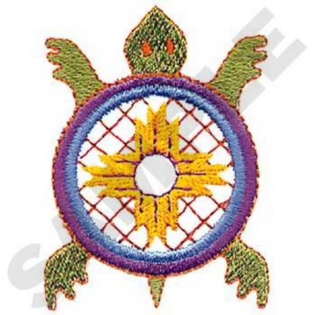 Picture of Southwest Tortoise Machine Embroidery Design