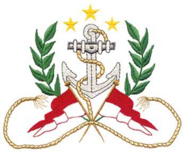 Picture of Nautical Logo Machine Embroidery Design