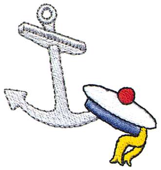 First Mate Anchor Machine Embroidery Design