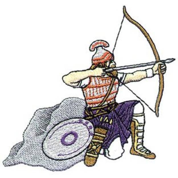 Picture of Roman Archer Machine Embroidery Design