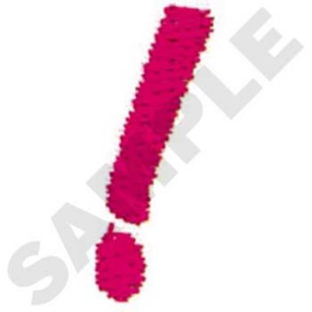 Picture of Exclamation Point Machine Embroidery Design