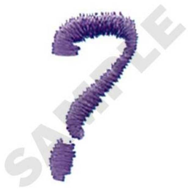 Picture of Question Mark Machine Embroidery Design