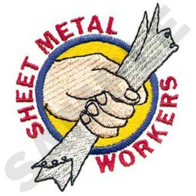 Picture of Sheet Metal Workers Machine Embroidery Design