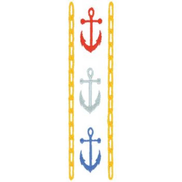 Picture of Anchors With Chains Machine Embroidery Design
