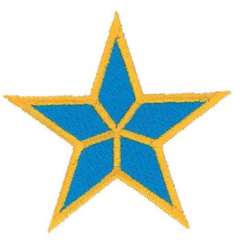 Five Point Star Machine Embroidery Design