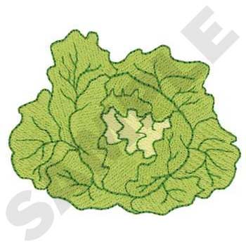Head Of Lettuce Machine Embroidery Design