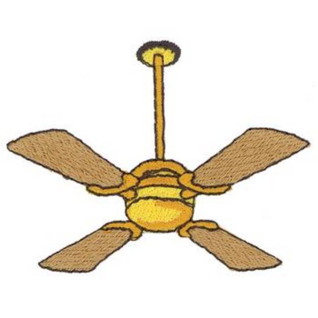 Picture of Ceiling Fan Machine Embroidery Design