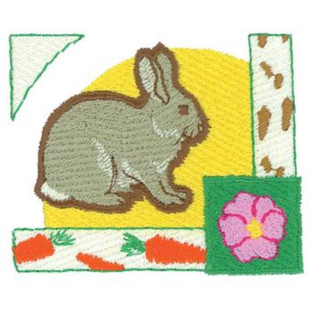 Picture of Rabbit Machine Embroidery Design