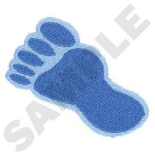 Picture of Foot Print Machine Embroidery Design