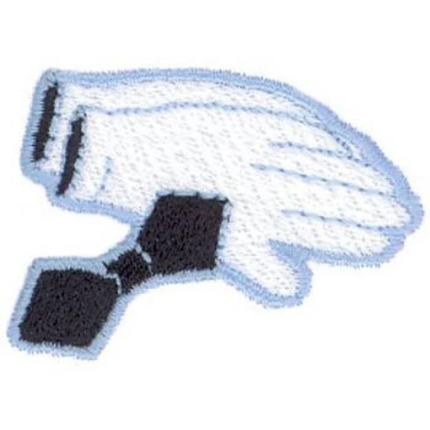 Picture of Bow Tie And Gloves Machine Embroidery Design
