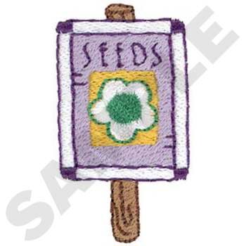 Flower Seed Packet Machine Embroidery Design