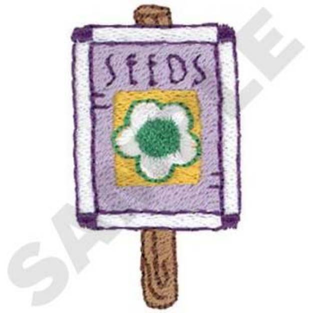 Picture of Flower Seed Packet Machine Embroidery Design