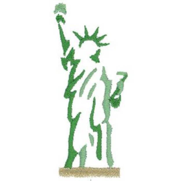 Picture of Statue Of Liberty Machine Embroidery Design