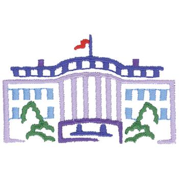 White House Machine Embroidery Design