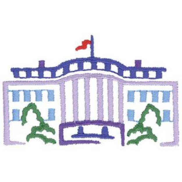 Picture of White House Machine Embroidery Design