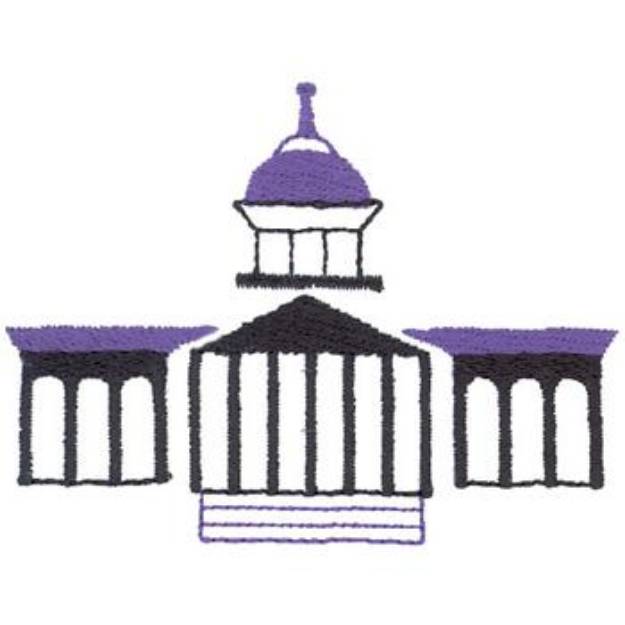 Picture of Capitol Building Machine Embroidery Design
