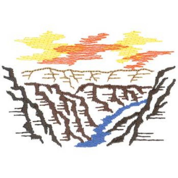 Picture of Grand Canyon Machine Embroidery Design