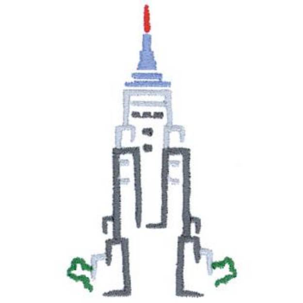 Picture of Empire State Building Machine Embroidery Design